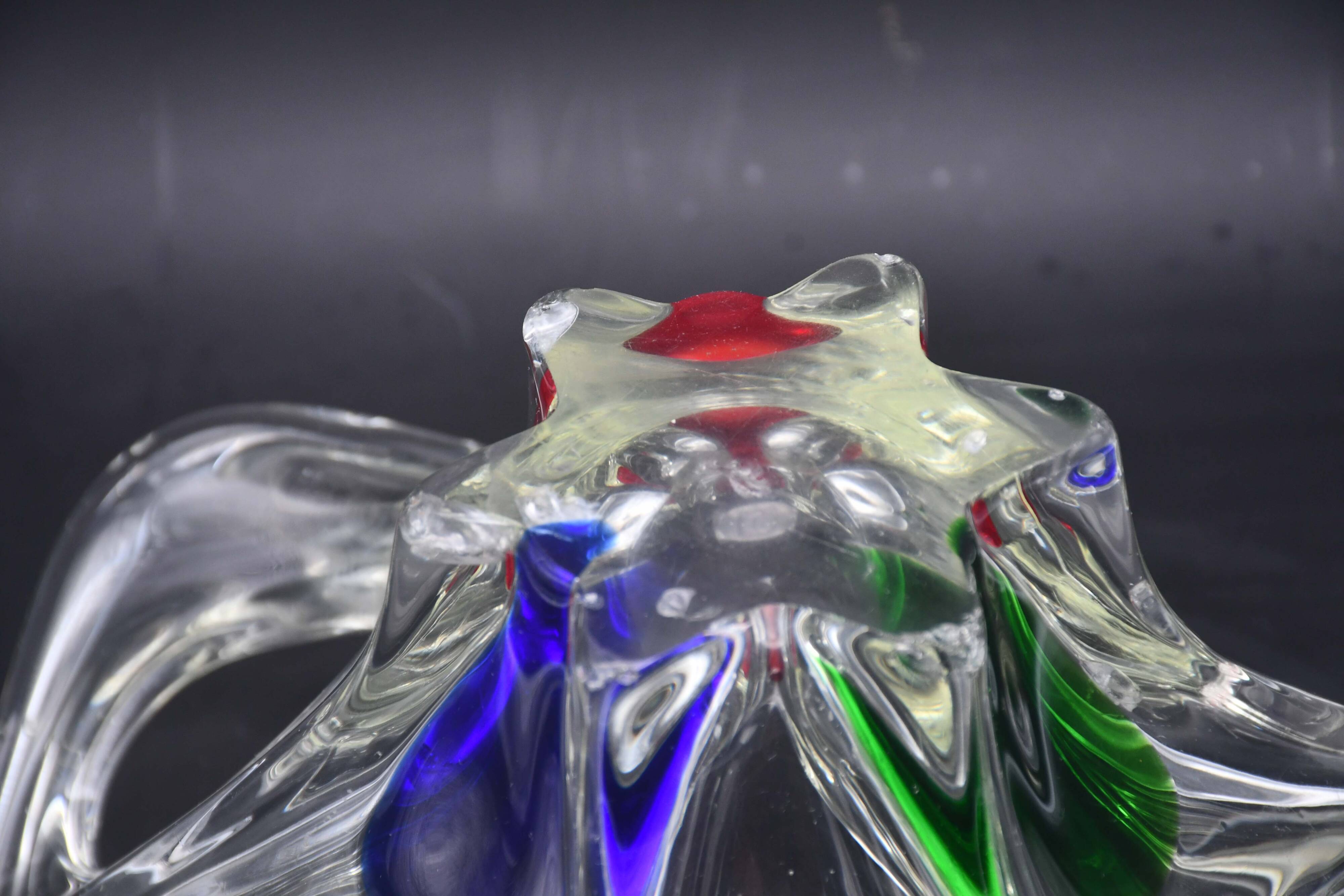 Midcentury Murano glass vase, 1970s