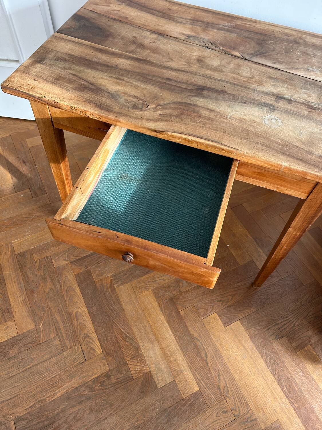 Farmhouse table with drawer / desk