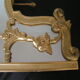 Miroir fronton en bois doré XIXeme style Louis XV - 78x49cm