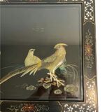 Chinese jade/mother-of-pearl coffee table