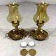 Peter Jensen Copenhagen brass candle holders Denmark 1960’s