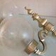Pair of wall lamps in gilded metal and frosted glass art deco style