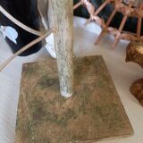 Patinated metal lamp base