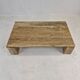 Table basse italienne en travertin, années 1980