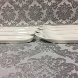 Lot de 8 plateaux a mignardises manufacture Revol France porcelaine dure