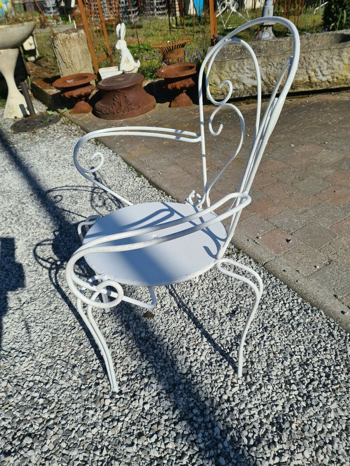 Iron garden chair