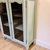 Painted wooden glass library