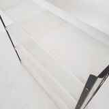 Set of two black and white metal book shelves attrb. to Tomado, Holland, 1950's