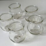 Glass candle holders