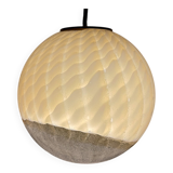 Large vintage Murano ball pendant lamp by Veart, Italy, 1970s.