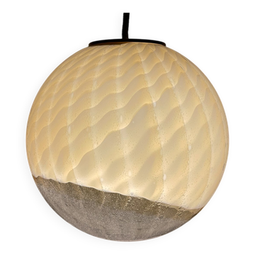Suspension boule Murano vintage de Veart, Italie, années 1970