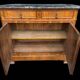 Louis Philippe period sideboard in walnut and marble top 1830's