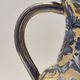 Vintage Handmade Yellow and Blue Glazed Ceramic Amphora by Zulimo Aretini, Italy