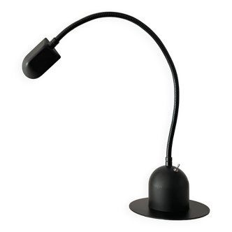 Lampe à poser articulée sur flexible métal vintage