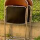 10 vintage skai and chrome metal folding chairs 1970