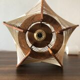 Vintage hanging in braided yarn