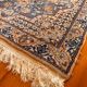 Persian Nain carpet made of wool and silk