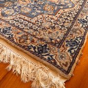 Persian Nain carpet made of wool and silk