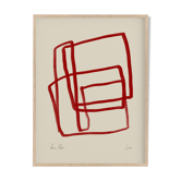 Framed abstract giclee art print 50x70cm