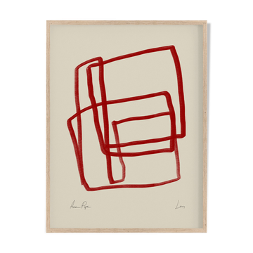 Framed abstract giclee art print 50x70cm
