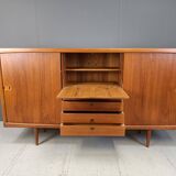 Mid-Century Danish Teak Highboard by H.W.Klein for Bramin, 1960s