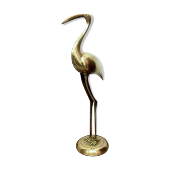 Ibis art déco en bronze doré 43cm