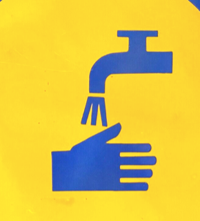 Wash your hands vintage european industrial enamel signs decoration