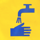 Wash your hands vintage european industrial enamel signs decoration