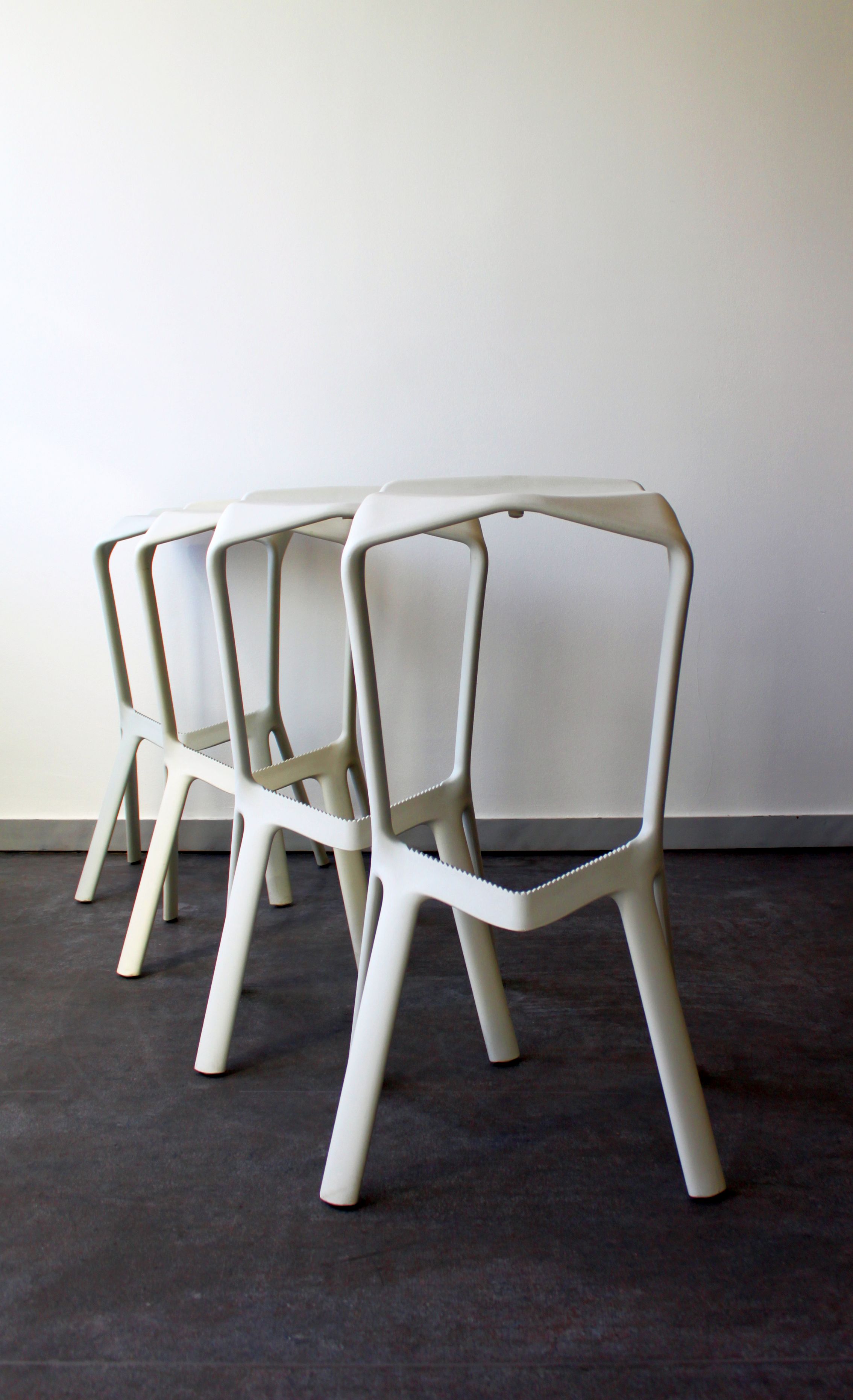 Pair of Miura stools by Konstantin Grcic for Plank, Italy