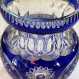 Crystal vase, Bohemian, cut.