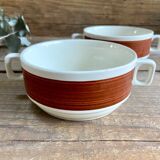 2 vintage Boch La Louvière Kéramis bowls