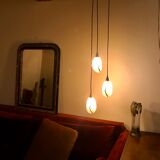 Suspension waterfall art deco tulips glass