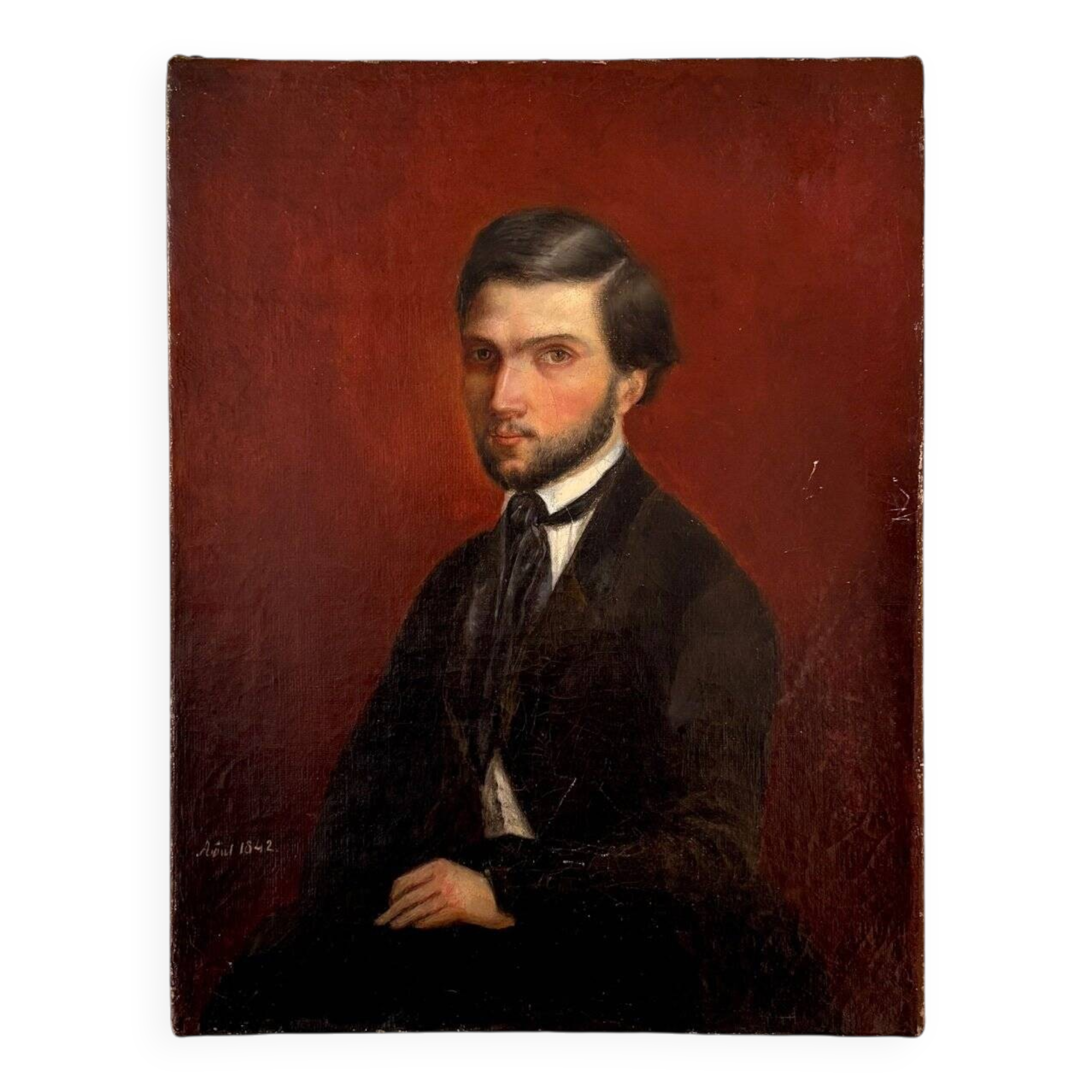 Oil portrait on canvas, 1842