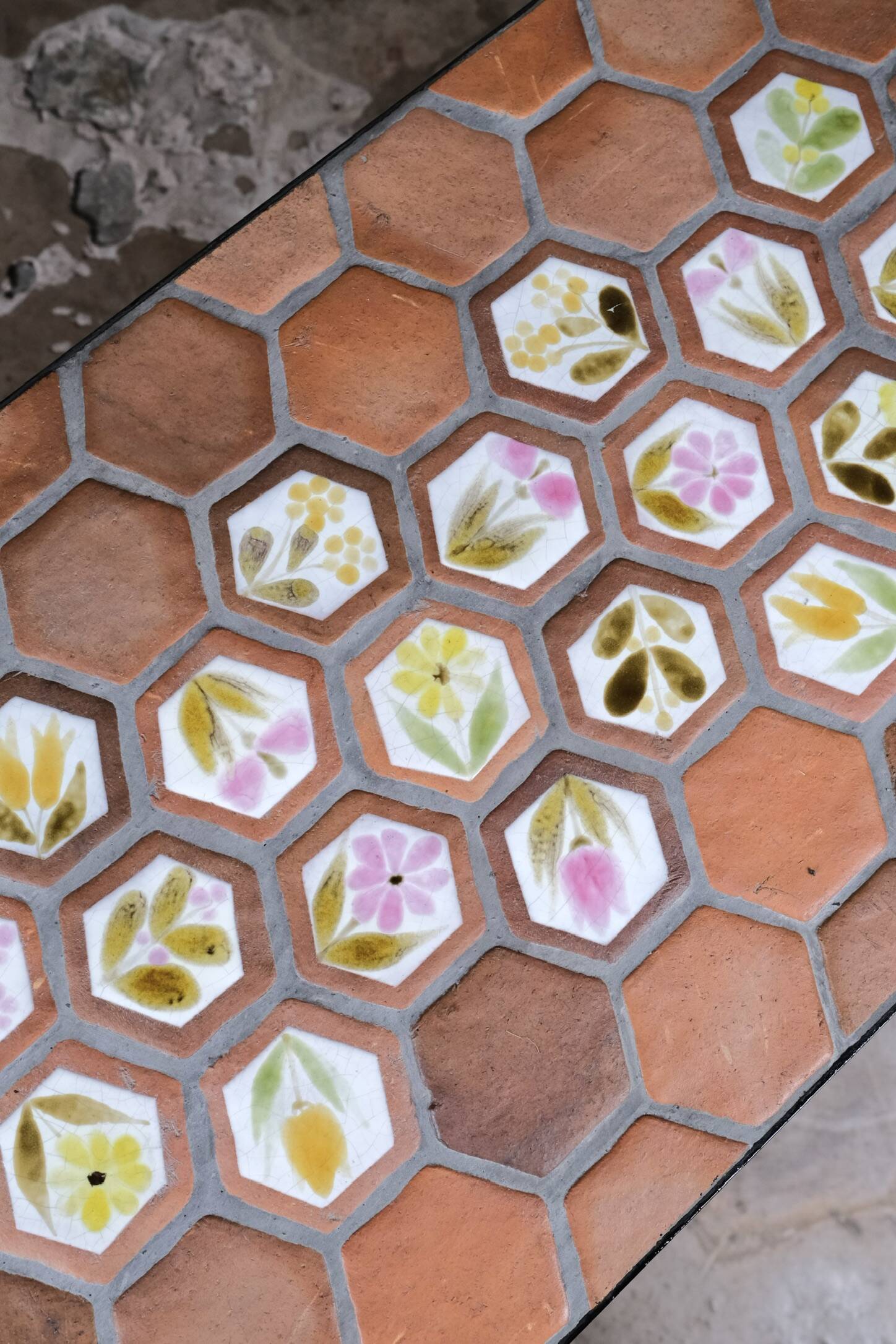 Rectangular ceramic coffee table by Roger Capron, Vallauris, 1960s