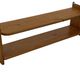 Vintage wooden wall shelve rack in pinewood minimalist design