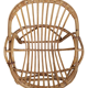 Duo de fauteuils coquille en rotin 1970
