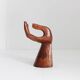 Sculptural wooden hand chair