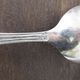 Set of 6 forks and 6 spoons in silver metal with punches