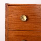 Retro chest of drawers with metal handles