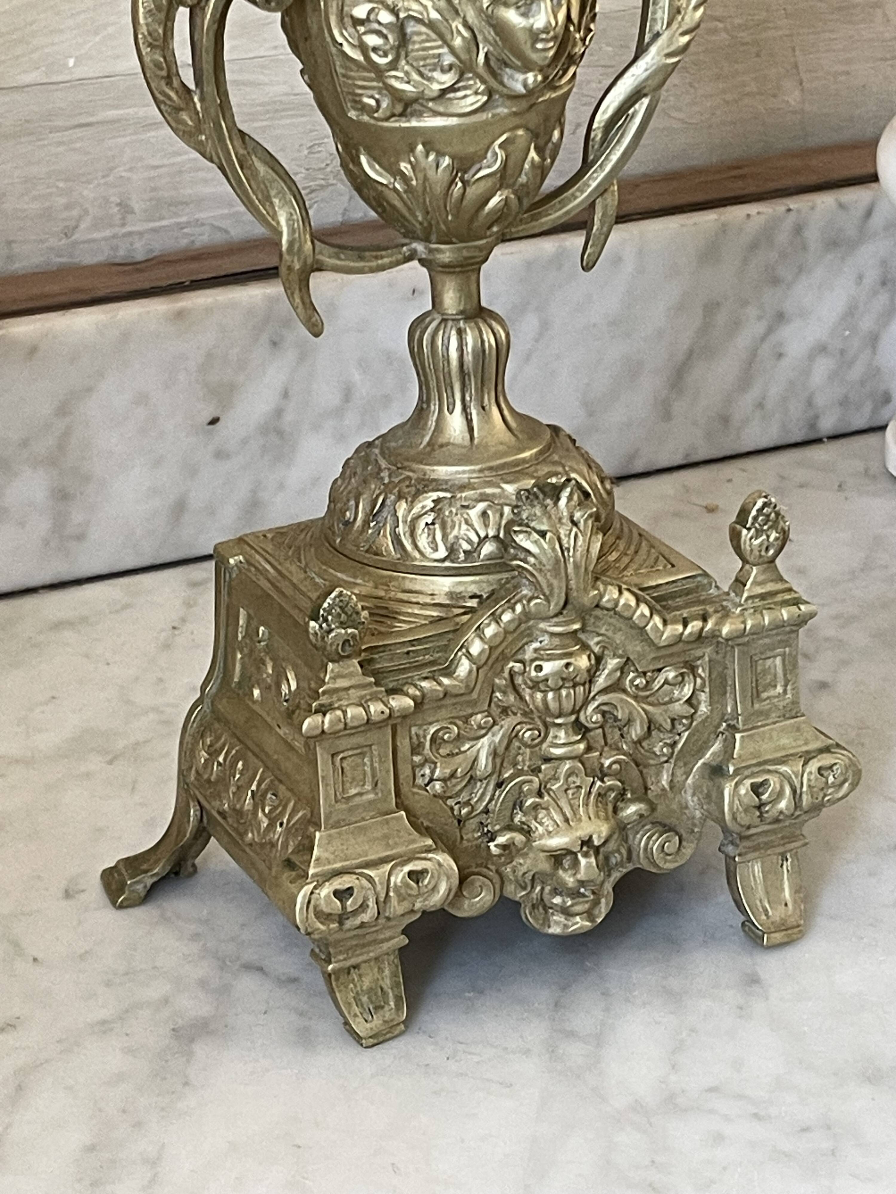 Napoleon III style chandelier in gilded bronze 48.5cm