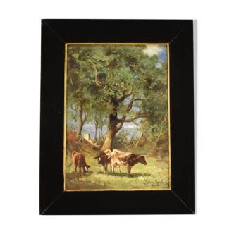 Italian painting signed landscape