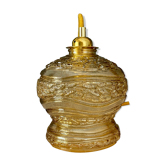 Baladeuse globe vintage en verre ambré
