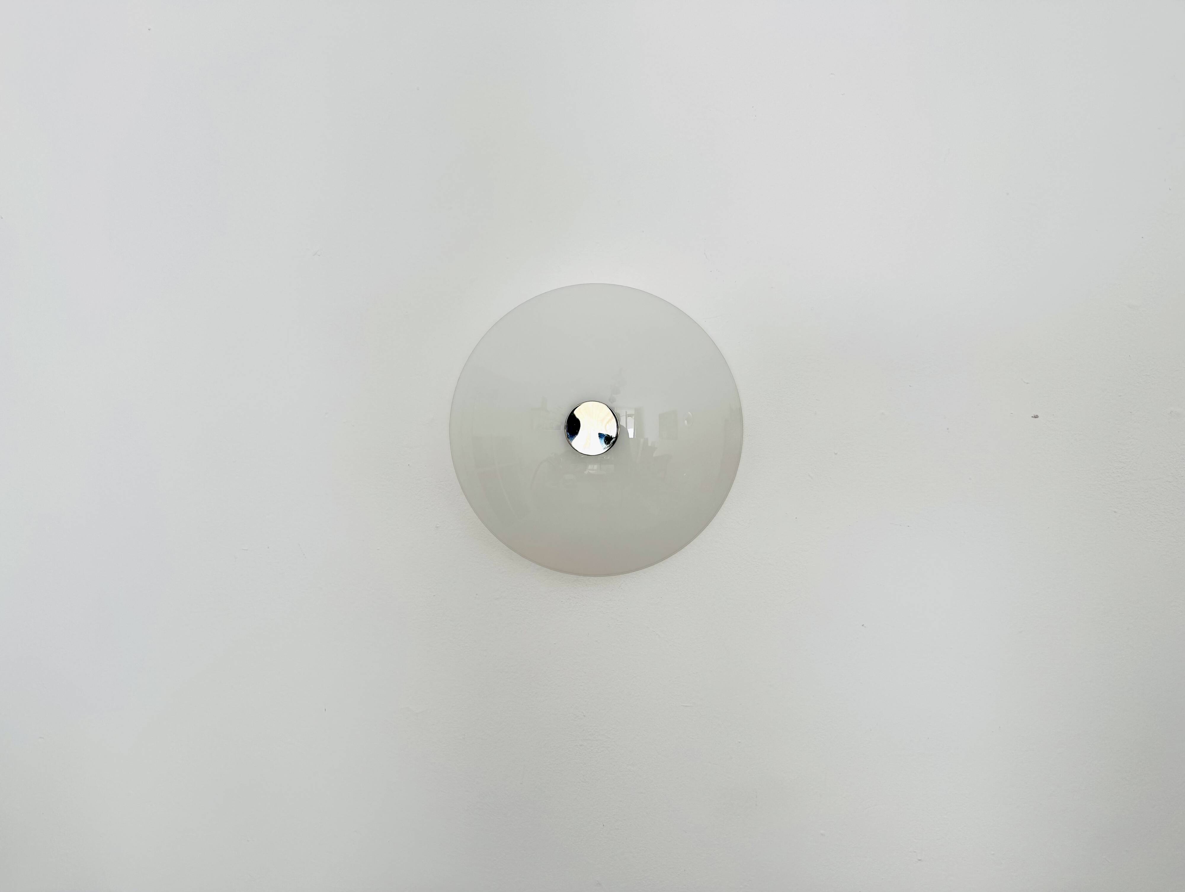 Applique, plafonnier Sela/Gela 40 en nickel plaqué, par Florian Schulz