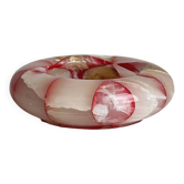 Ashtray in natural pink alabaster