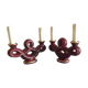 Pair of ceramic candelabra from Vallauris, circa 1950