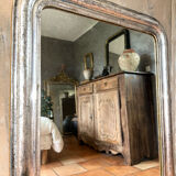 Louis-Philippe antique silvered mirror 19th century