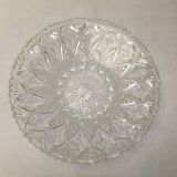 Cut crystal fruit bowl basket centerpiece vintage dish 33cm