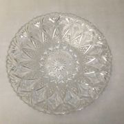 Coupe à fruits cristal taillé corbeille centre de table plat vintage 33cm