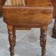 Old bedside table with drop flaps furniture louis xvi style/19th century