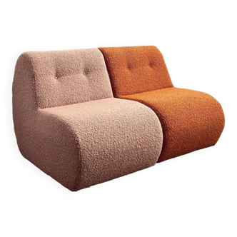 Pink or orange fireside chair